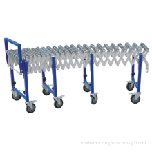 wheel conveyor telescopic roller conveyor for carton